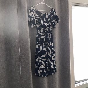 off the shoulder floral dress